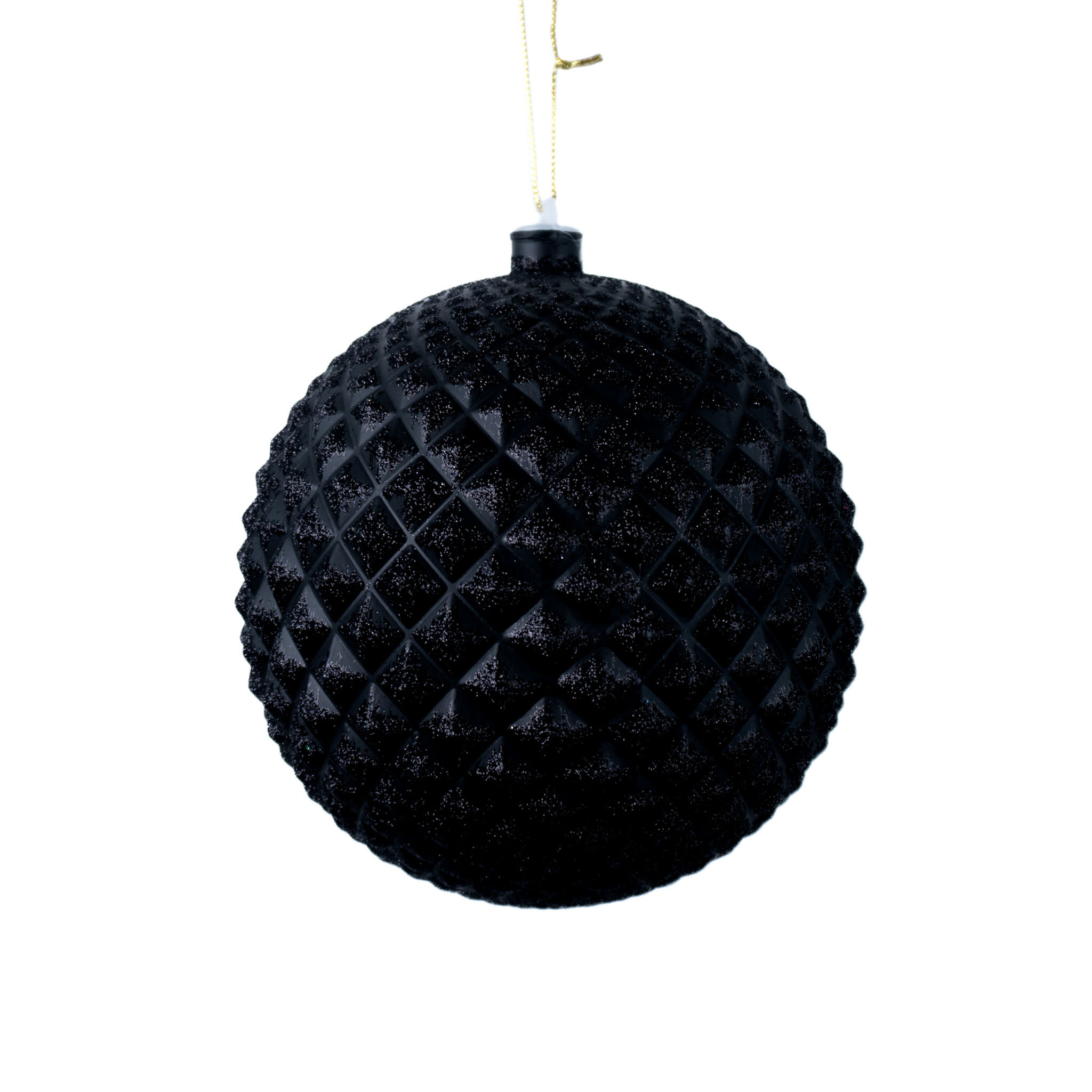 BALL DURIAN MATTE WITH GLITTER BLACK ( 2 SIZES )