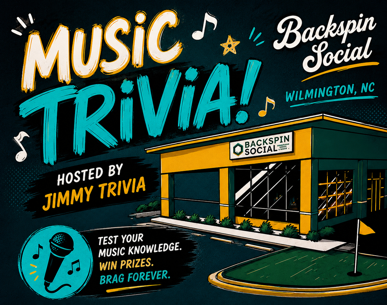 Backspin Social hosts music bingo and other fun social events.