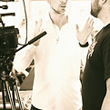 Gordon Cowie films and Revi Video on set
