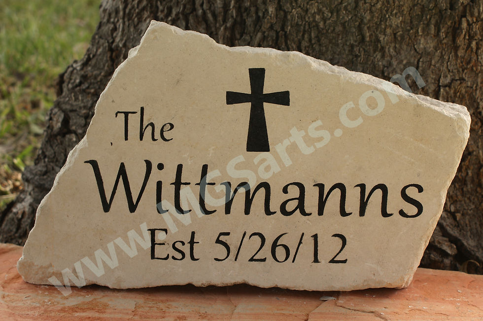Thumbnail: Engraved Family Name Stone - Medium