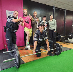 Jonny training a group of community servant workers