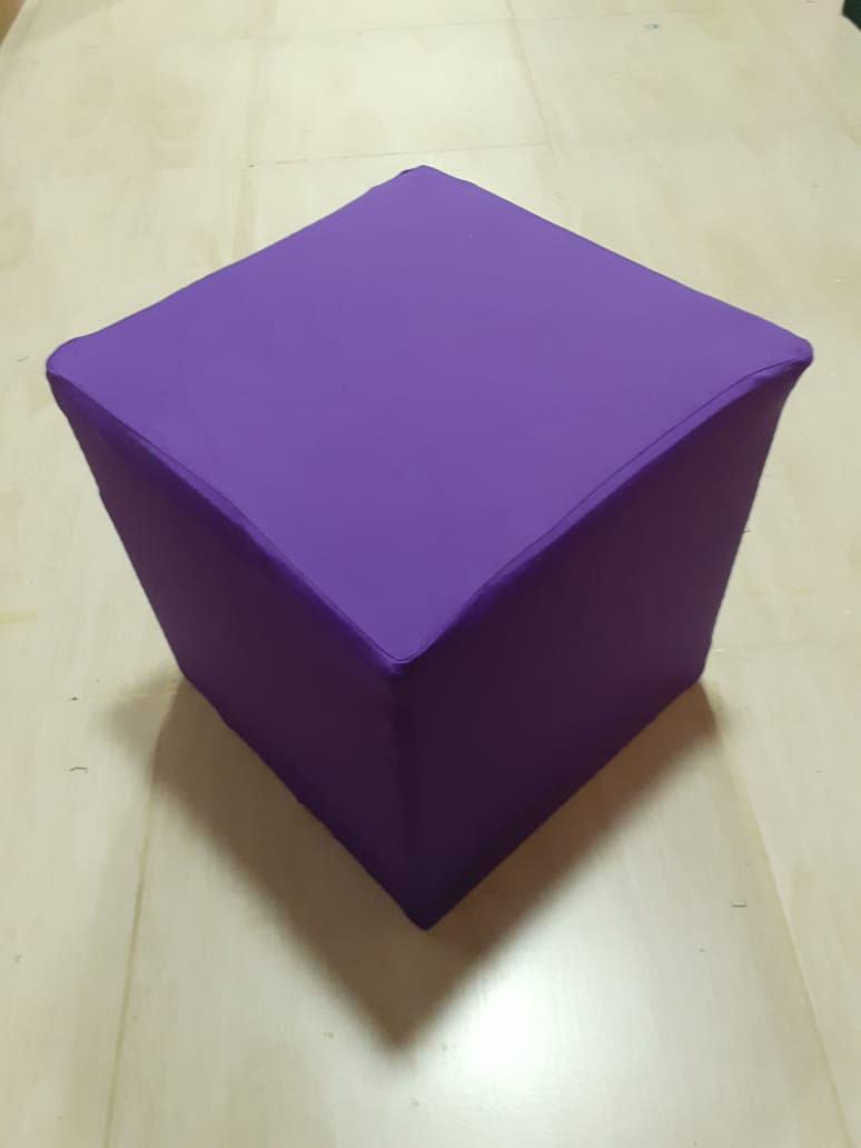 Capa de cubo roxo liso | tamanho P