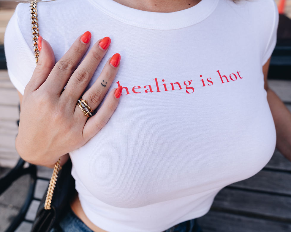 Thumbnail: healing is hot baby tee 