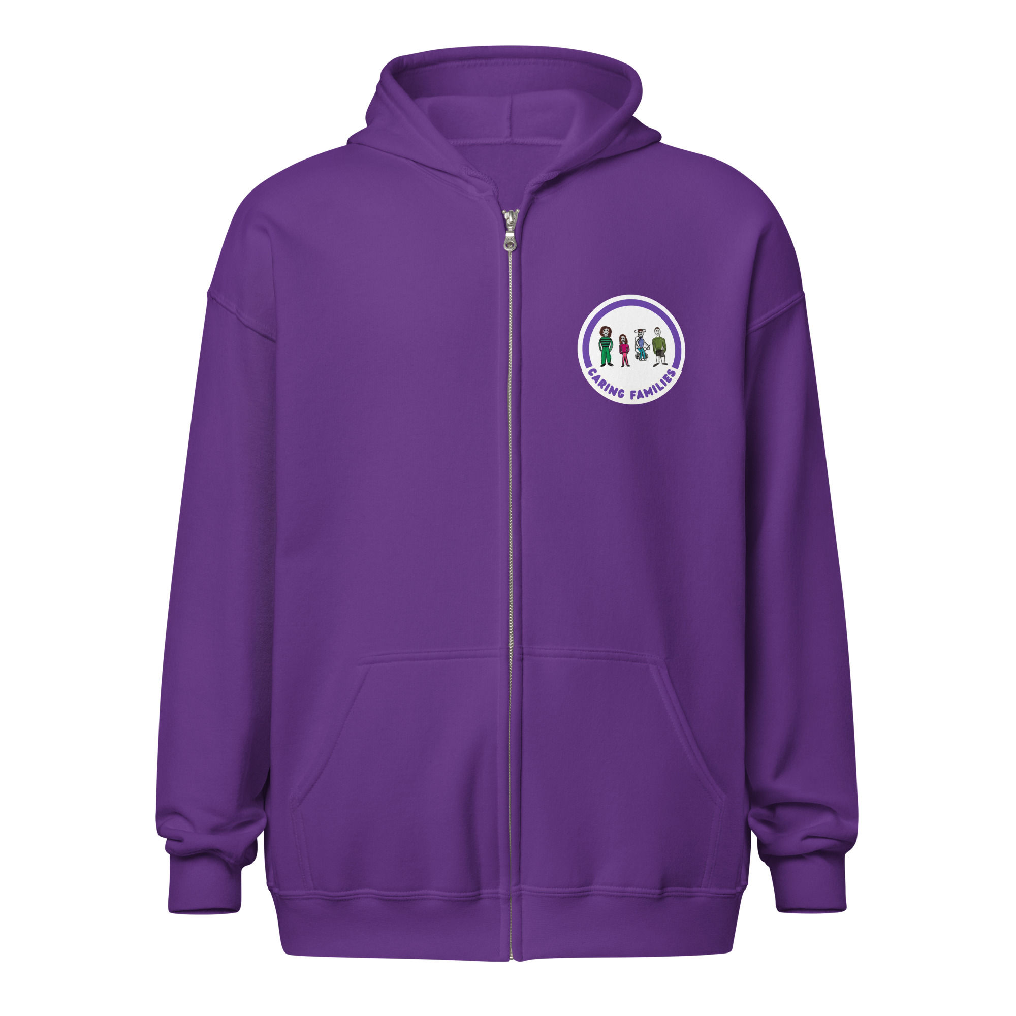 Caring Families Unisex Heavy Blend Zip Hoodie