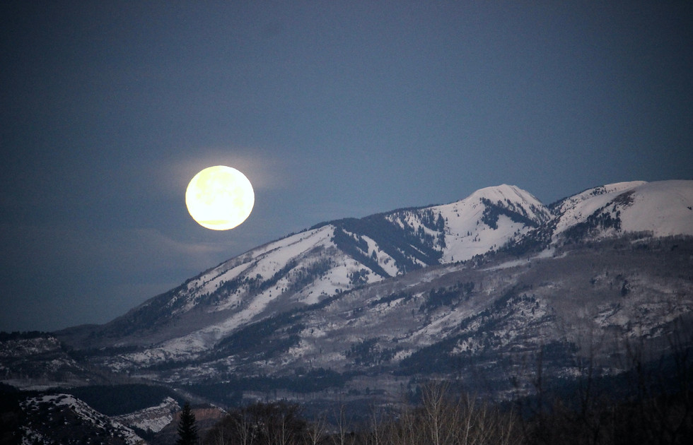 Peacefull Night sky in the Rocky Mountains