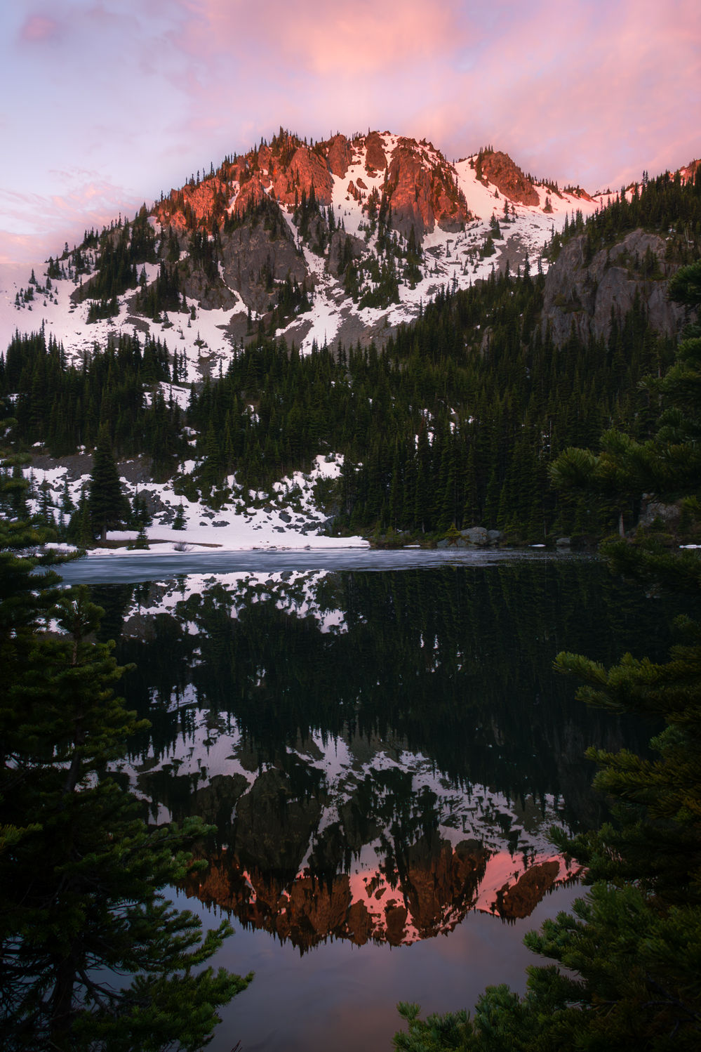 Alpine Sunrise Reflection