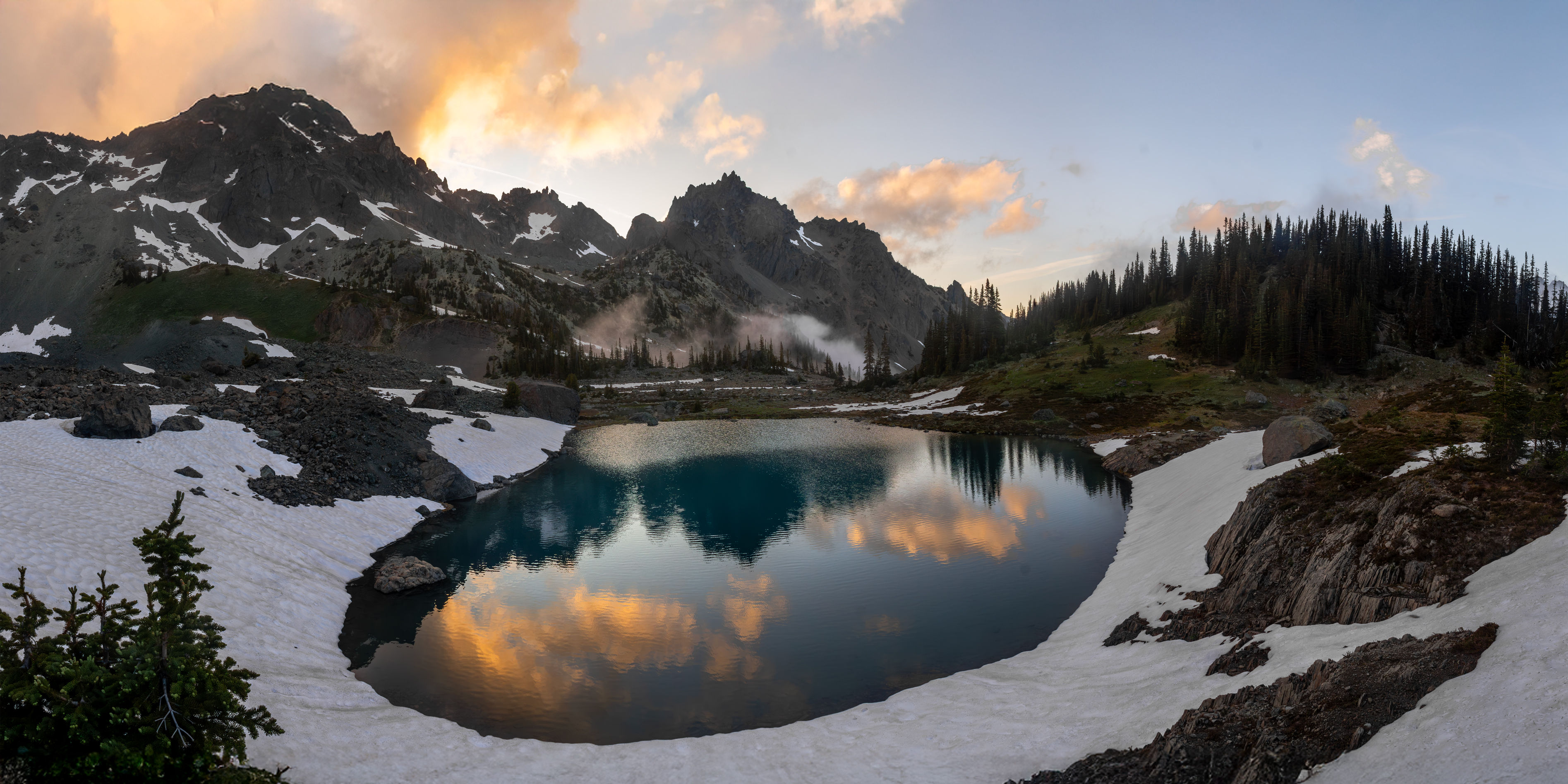 Panorama - Royal Basin Sunset