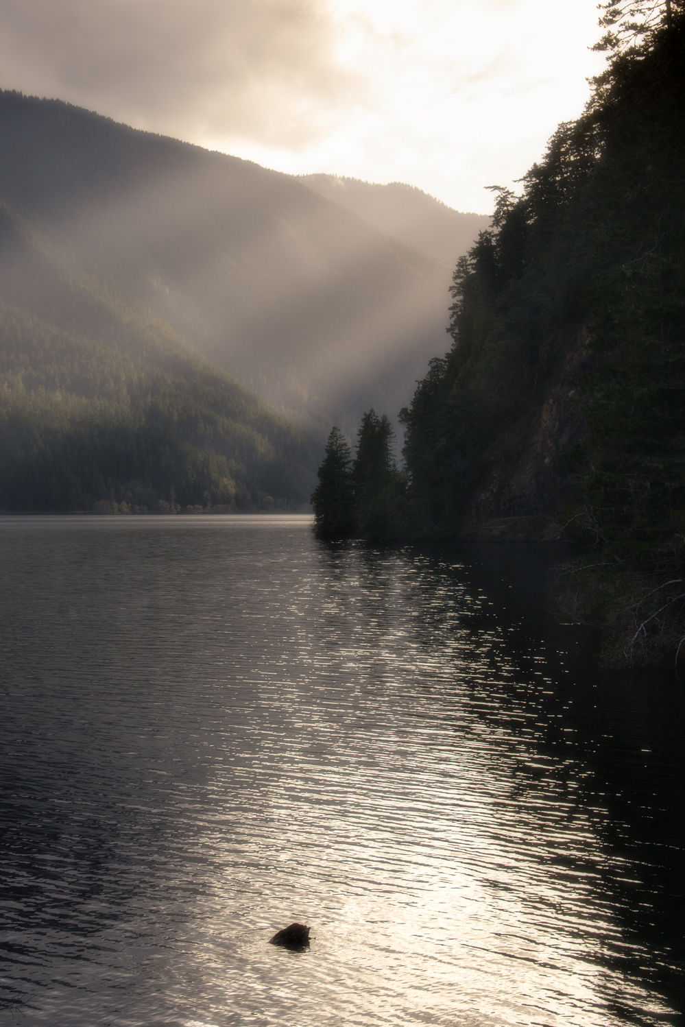 Lake Crescent Sun Rays
