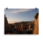 woman standing in imagination valley with amazing rock formations around her