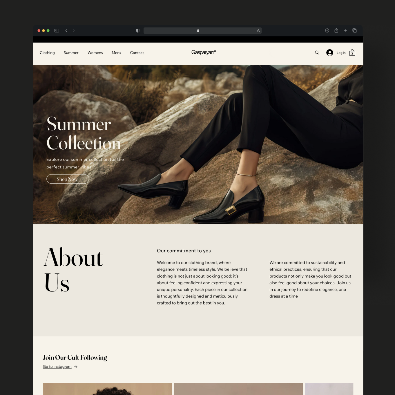 Clothing Website