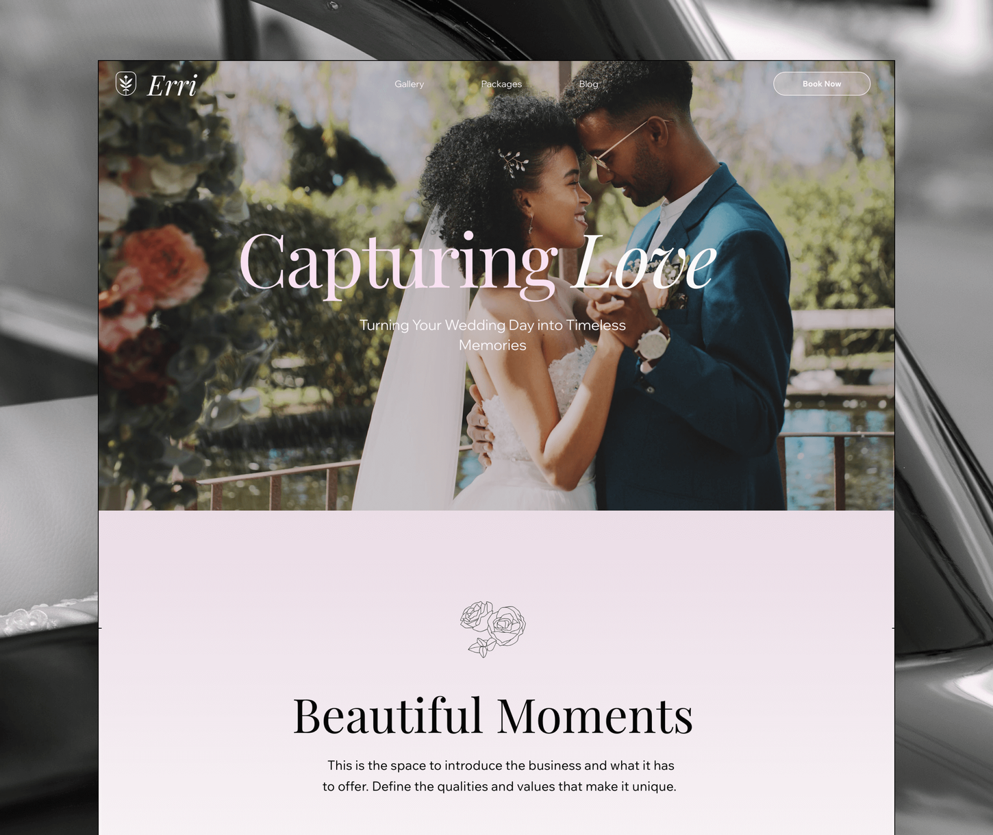 Wedding Photographer website template