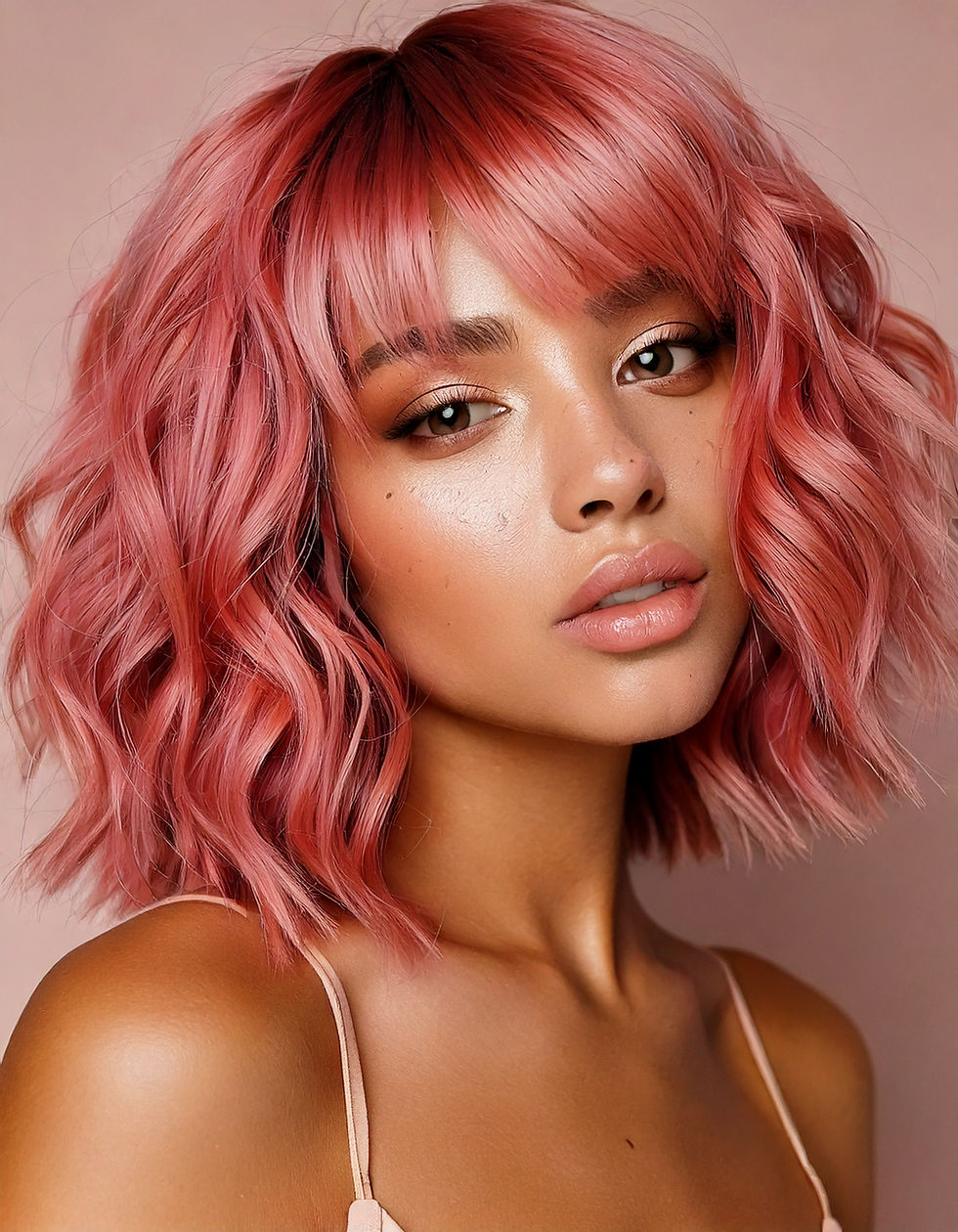 Firefly beautiful hair model, in studio, curly afro hair, women 52944.jpg