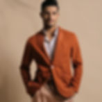 Model posing for clothing brand