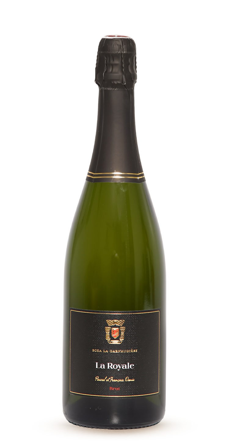 Bouteille de La Royale, vin effervescent brut méthode traditionnelle du Domaine de La Garnaudière