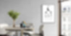 Affiche test de vue encadrée - Citation déco salle à manger