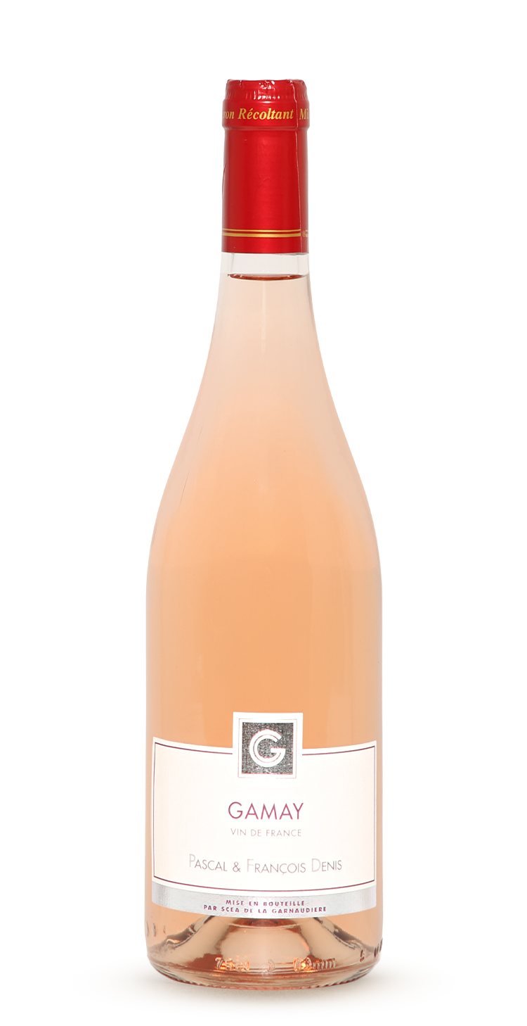 Bouteille de Gamay rosé, vin rosé du Domaine de La Garnaudière
