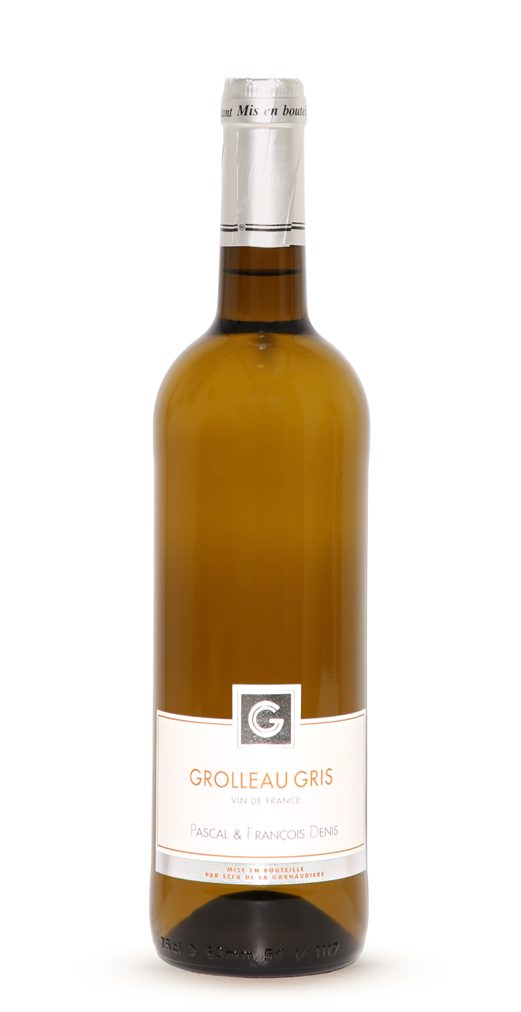 Bouteille de Grolleau gris, vin blanc sec du Domaine de La Garnaudière
