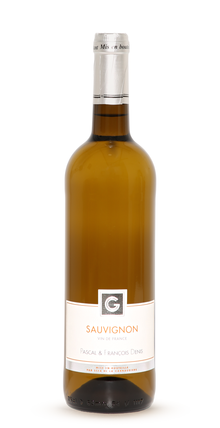 Bouteille de Sauvignon, vin blanc sec du Domaine de La Garnaudière