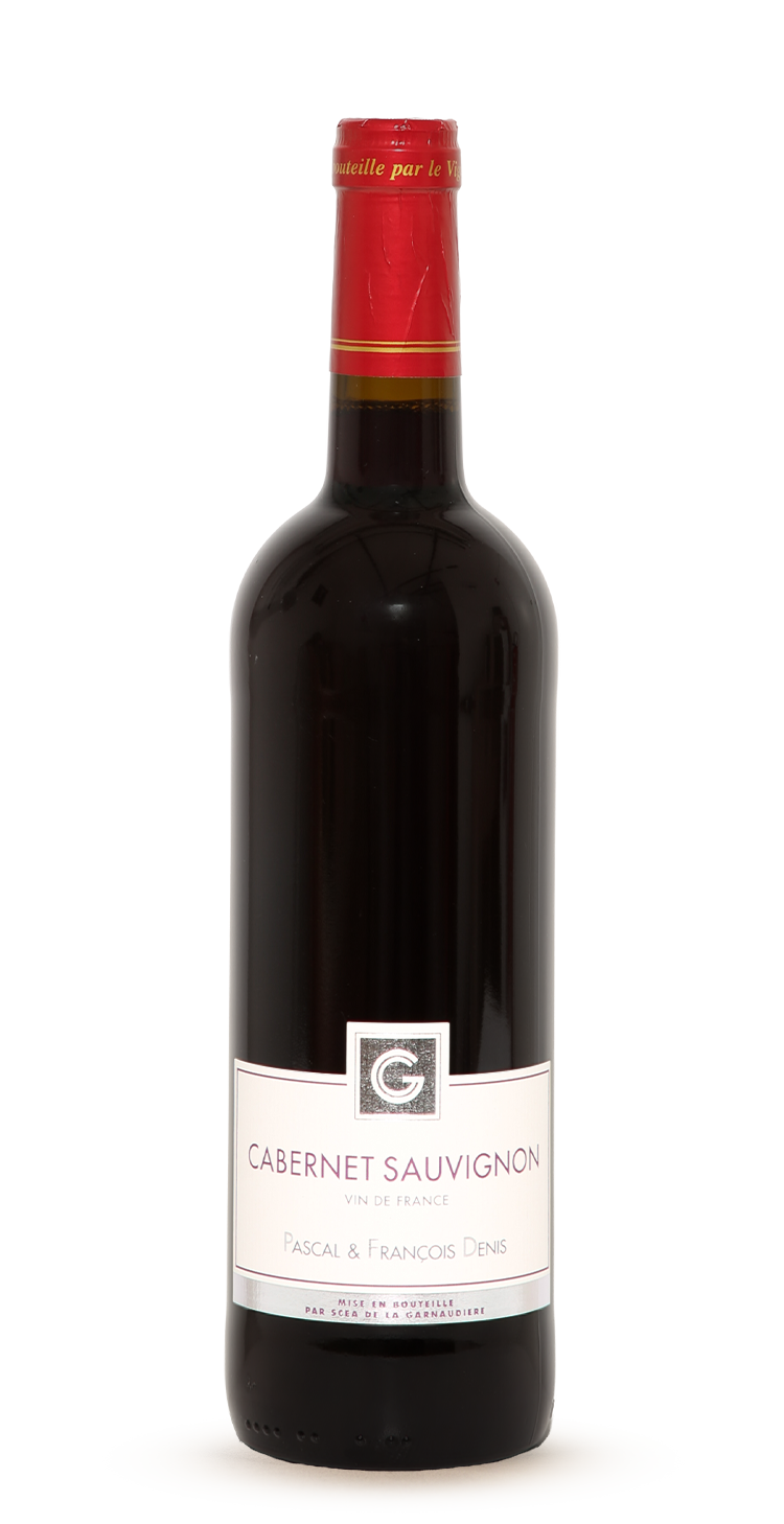 Bouteille de Cabernet Sauvignon rouge, vin rouge du Domaine de La Garnaudière