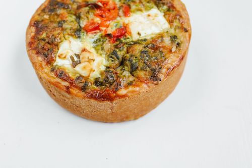 Quiche aux légumes et au chèvre, accord végétarien du Grolleau rosé du Domaine de La Garnaudière