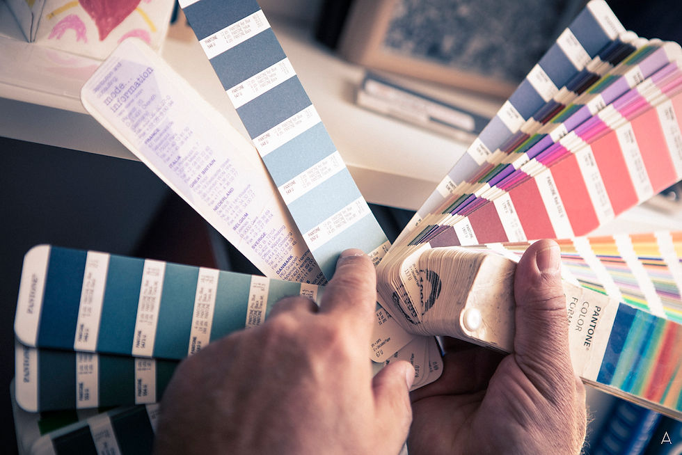 Sélection de teintes Pantone - Atelier de création