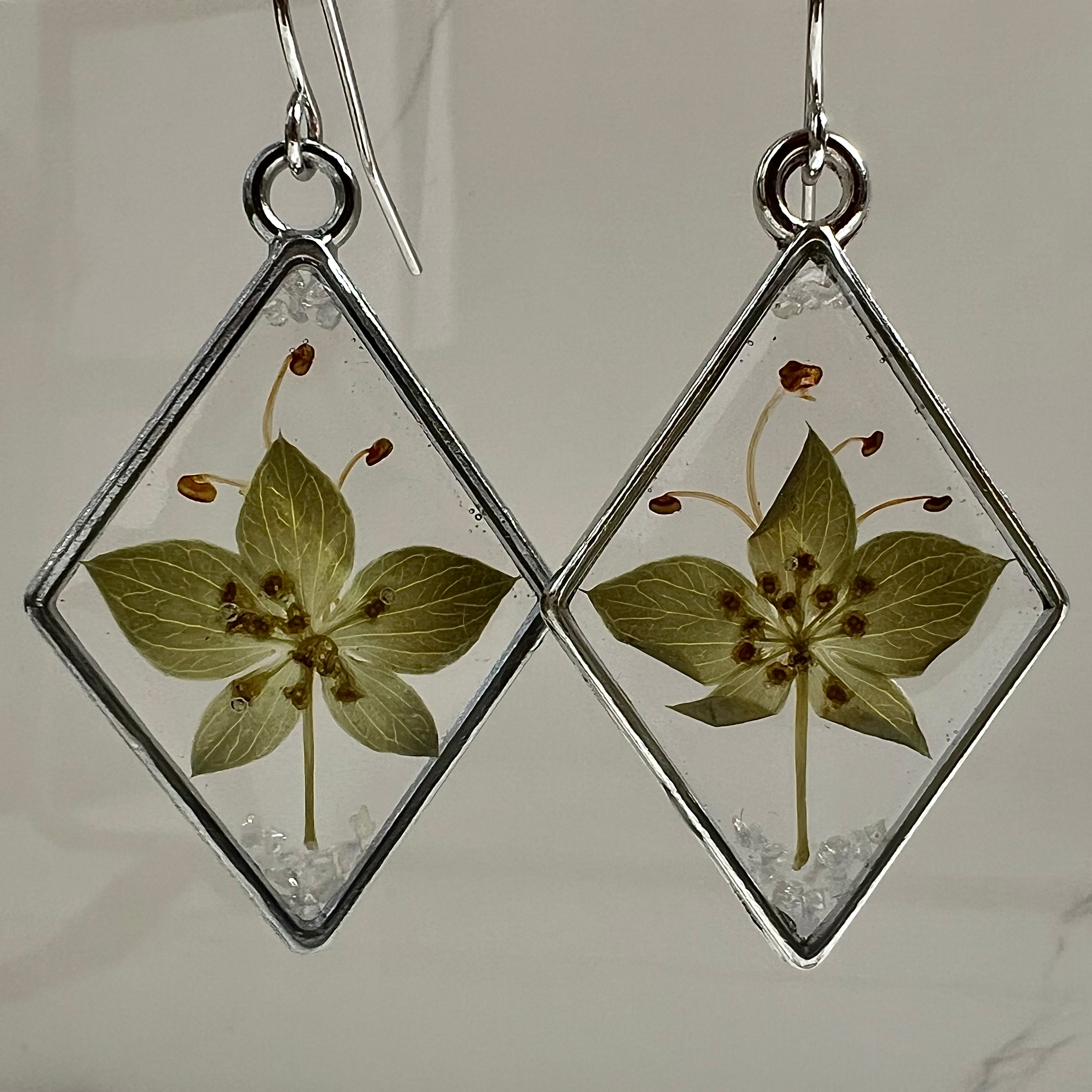 Flower Resin Earrings #3