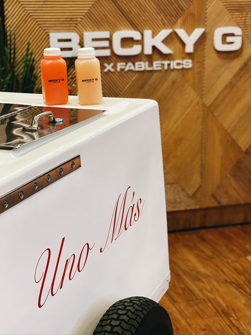 Mobile coffee cart rental for Fabletics X Becky G