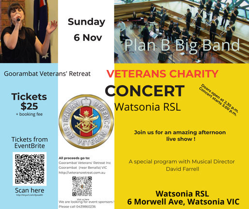 Veterans Charity Concert 6 Nov
