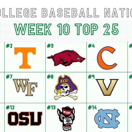 2024 Week 10 College Baseball Top 25