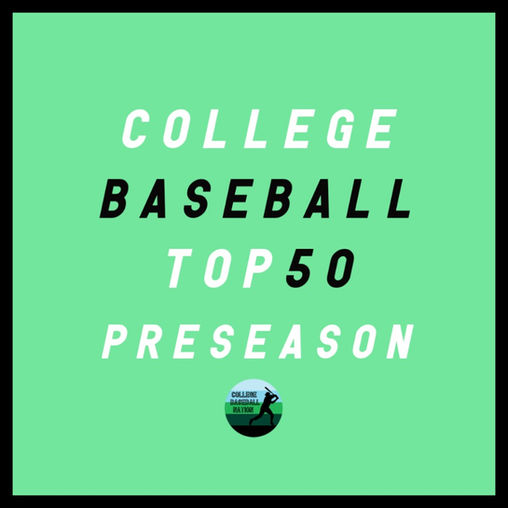 RANKINGS: 2021 Preseason College Baseball Top 50