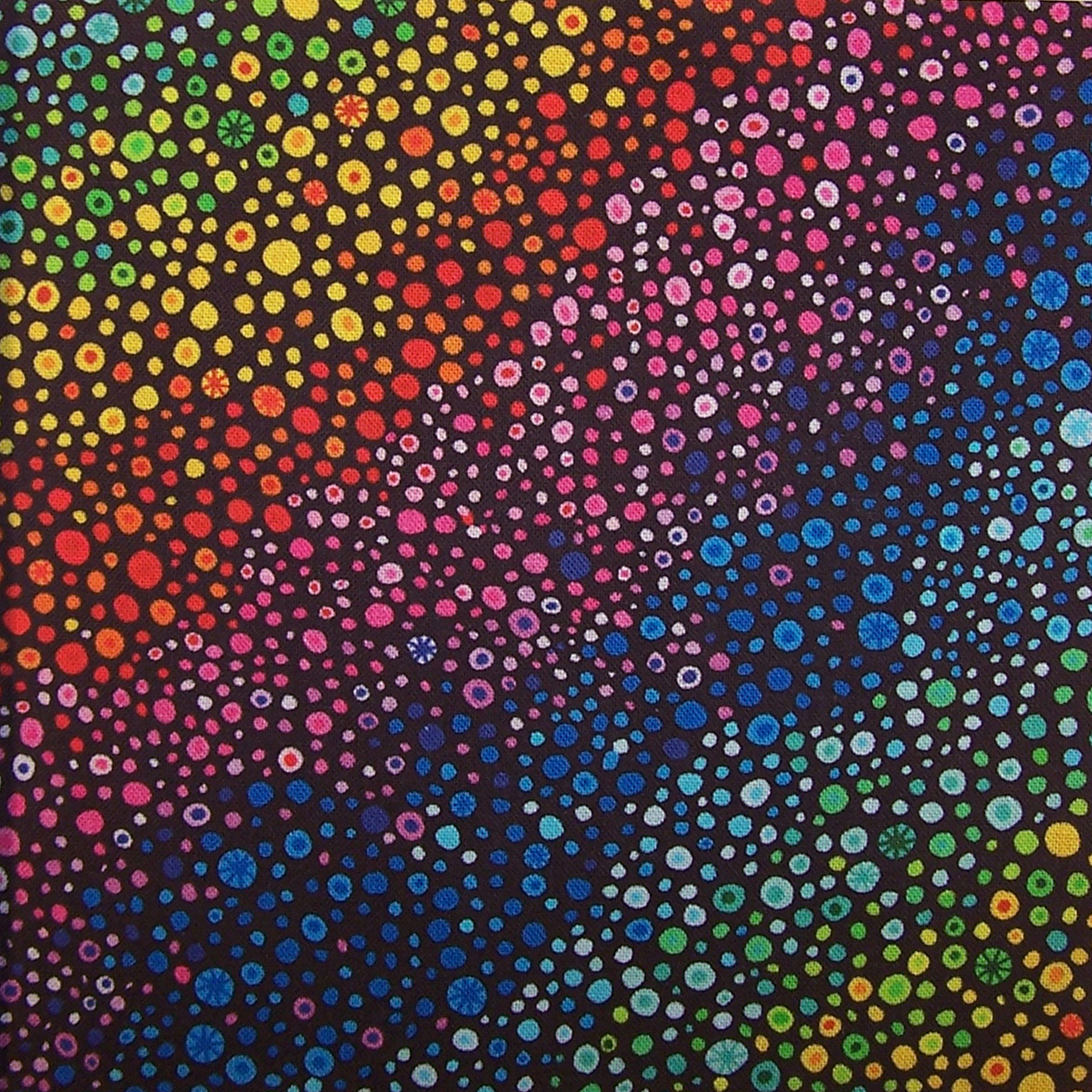 108"  Black with Multi-Color Bubble Up