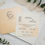 Thumbnail: Square Shaped Peach Color Invitation