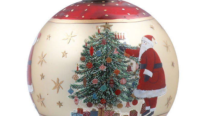 Nostalgia Santa Glass Bauble