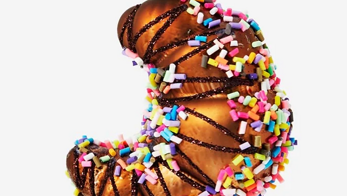 Croissant with Sprinkles