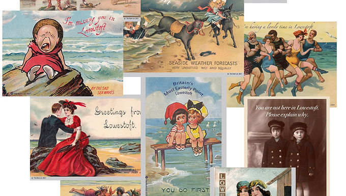 Lowestoft Seaside Past Post Cards