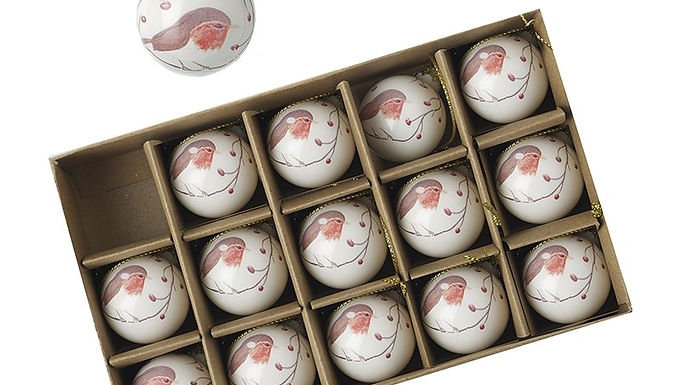 Mini Robin Bauble Box