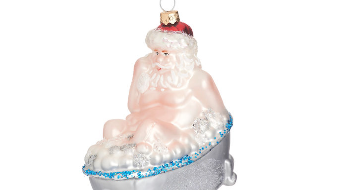 Rub-a-Dub Santa Bauble