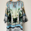 Thumbnail: Sapphire Crepe Silk Digital Printed Kurta - Small