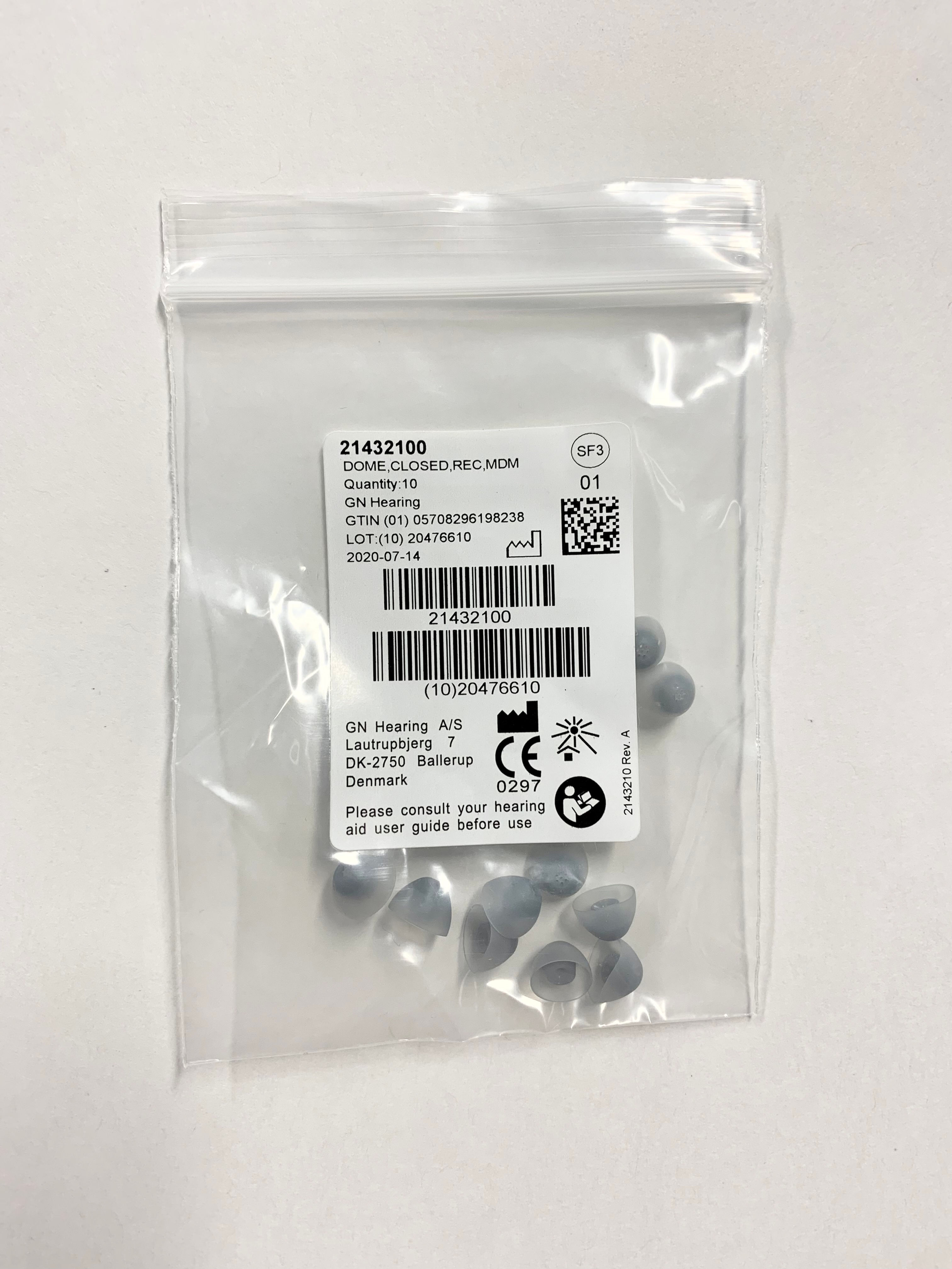 Resound / Beltone SureFit 3 closed domes (medium)