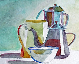 techniques d'aquarelle - initiation 2 / nature morte