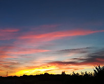 ciel coucher de soleil