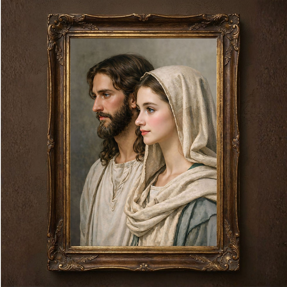 Thumbnail: Mother and Son – Jesus and Mary Catholic Devotional Wall Art