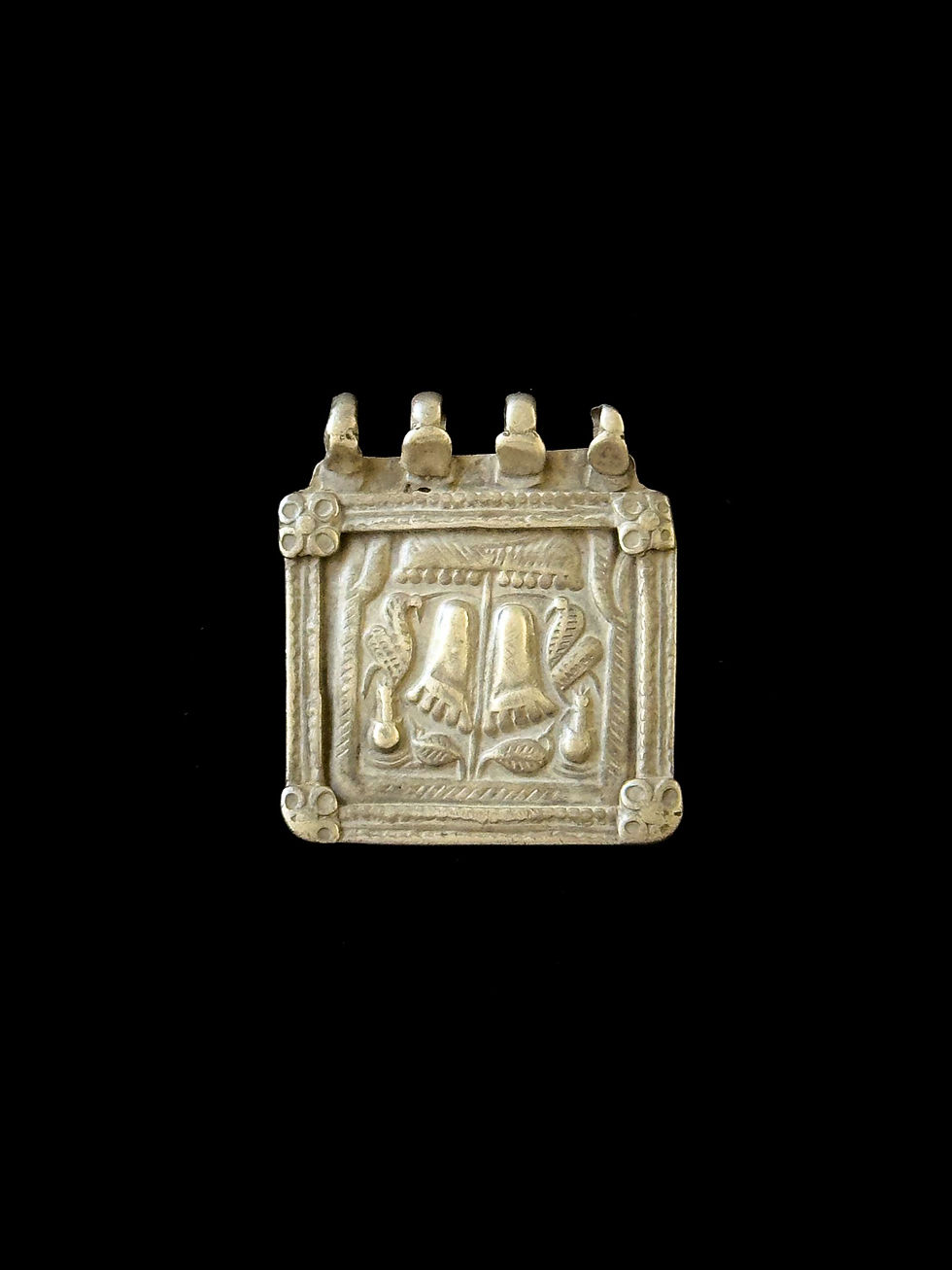 Thumbnail: Hare Ram antique silver pendant