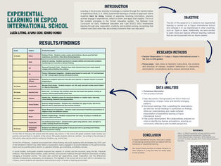 Experience Learning in Espoo International school