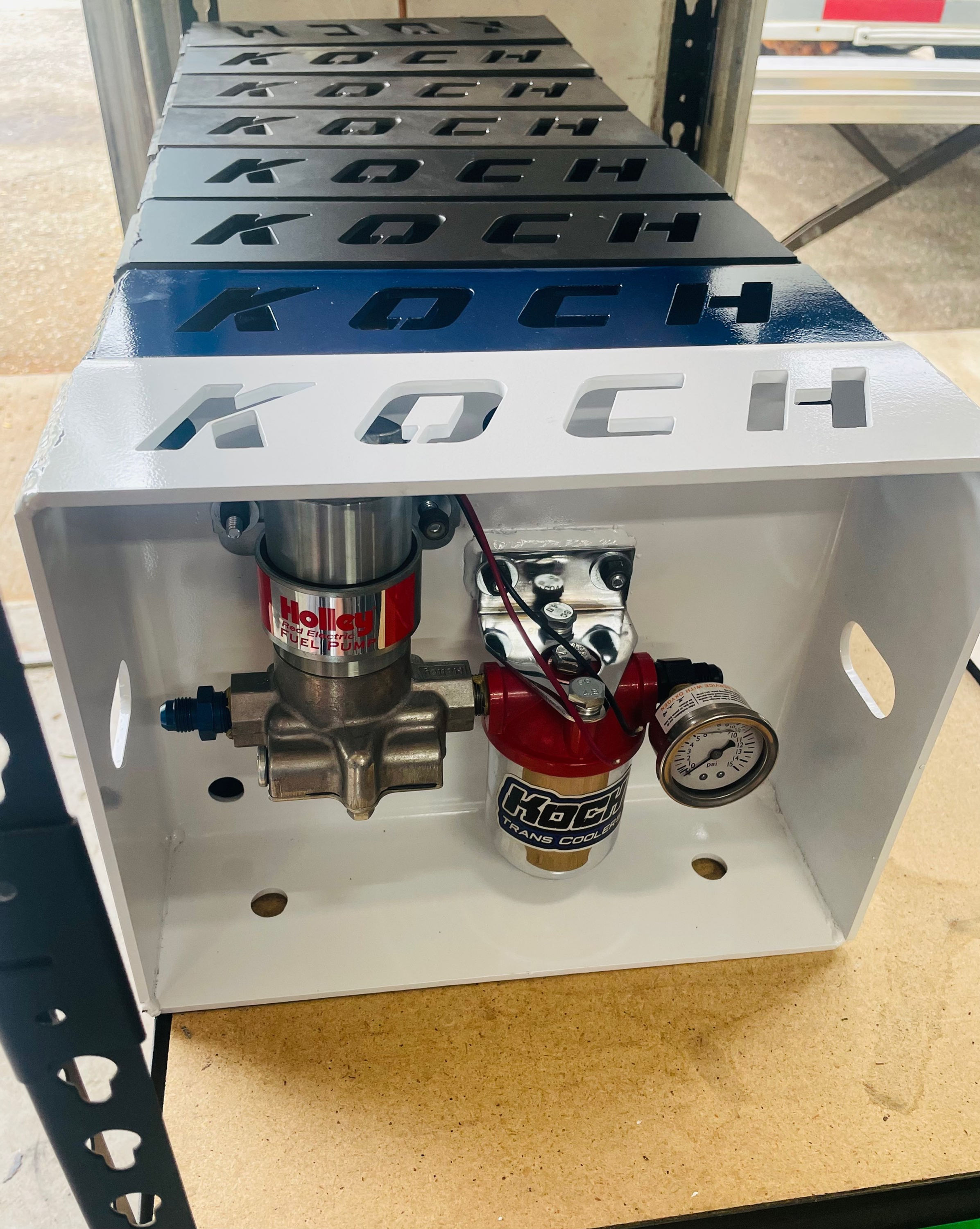 Holley red fuel setup. 