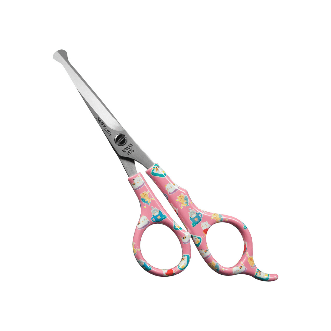 Kenchii Happy Kitty Sicherheits-Schere – 5,5 Zoll mit Kugelspitze
