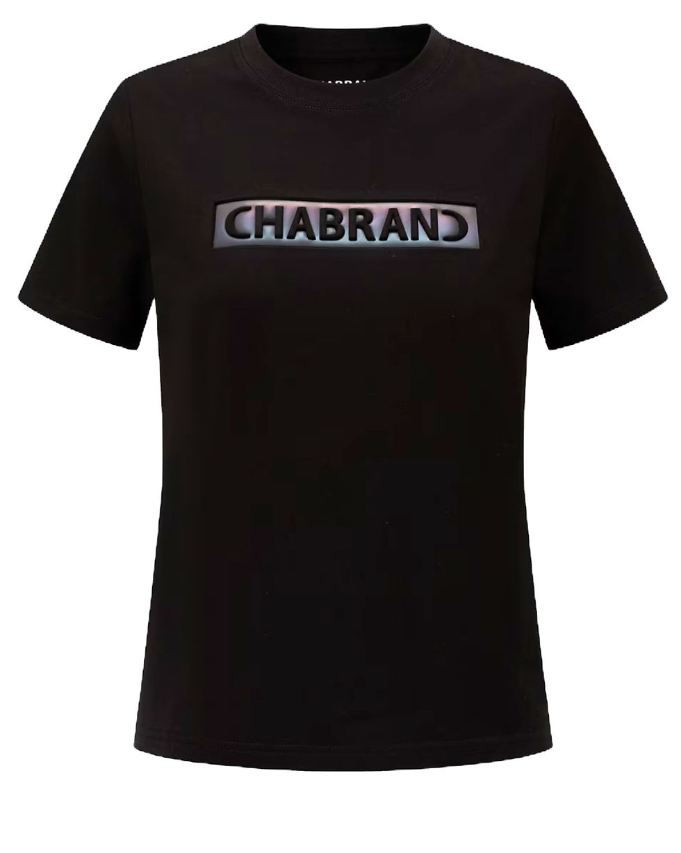 ENSEMBLE LOGO ENCADRÉ MÉLANGÉ EN COTON CHABRAND JUNIOR NOIR IRISE
