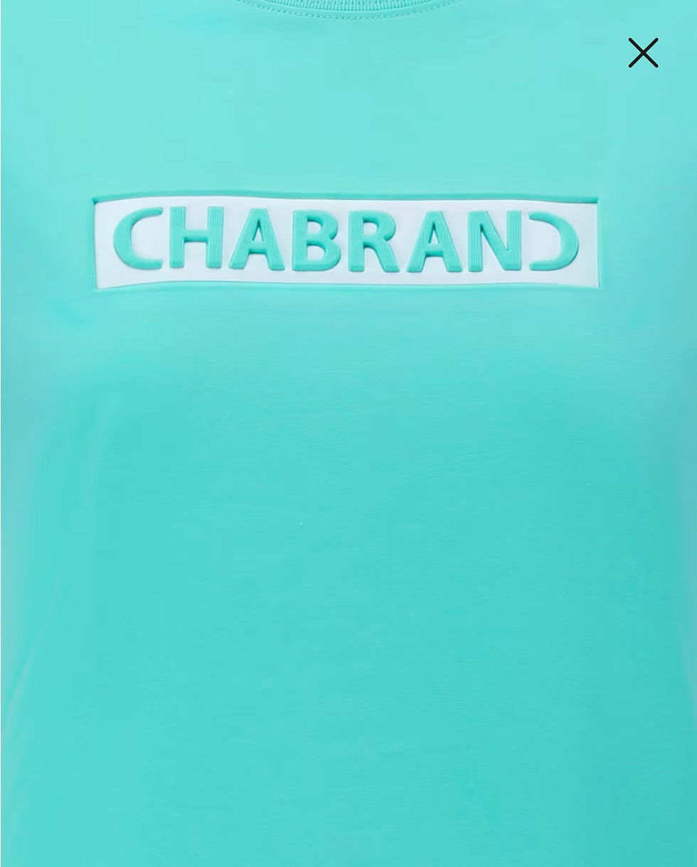 Miniature : ENSEMBLE LOGO ENCADRÉ MÉLANGÉ CHABRAND JUNIOR JADE BLANC