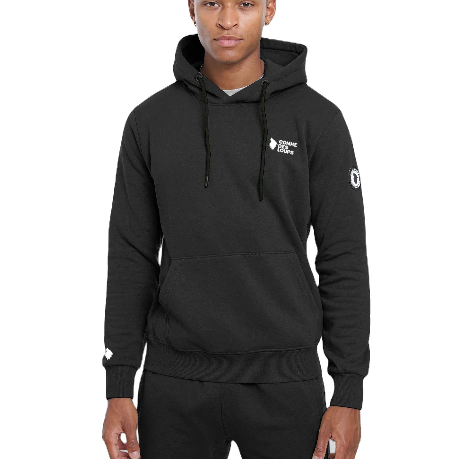 SWEAT A CAPUCHE COMME DES LOUPS JANEIRO NOIR