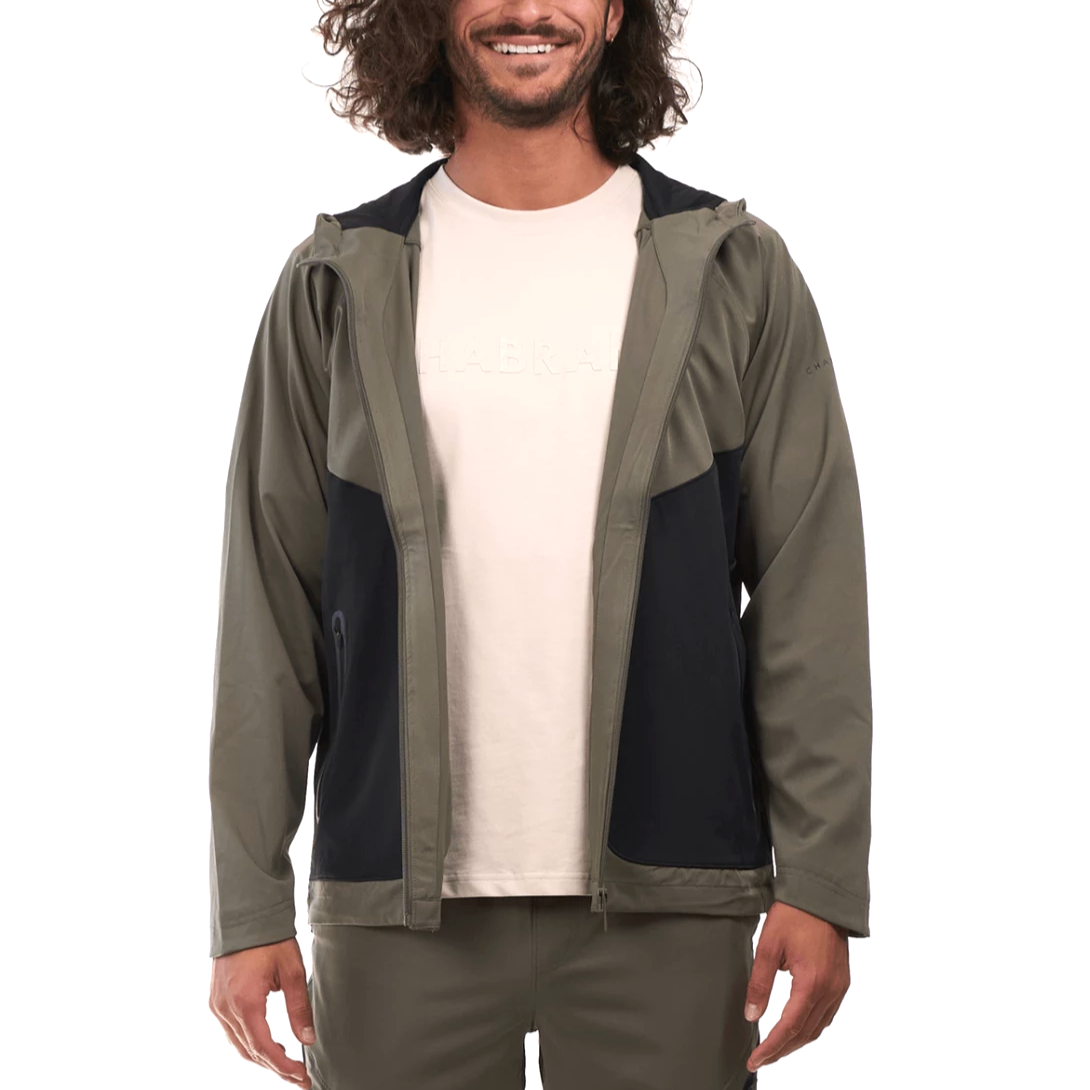 VESTE A CAPUCHE ZIPPE CABRAND KAKI